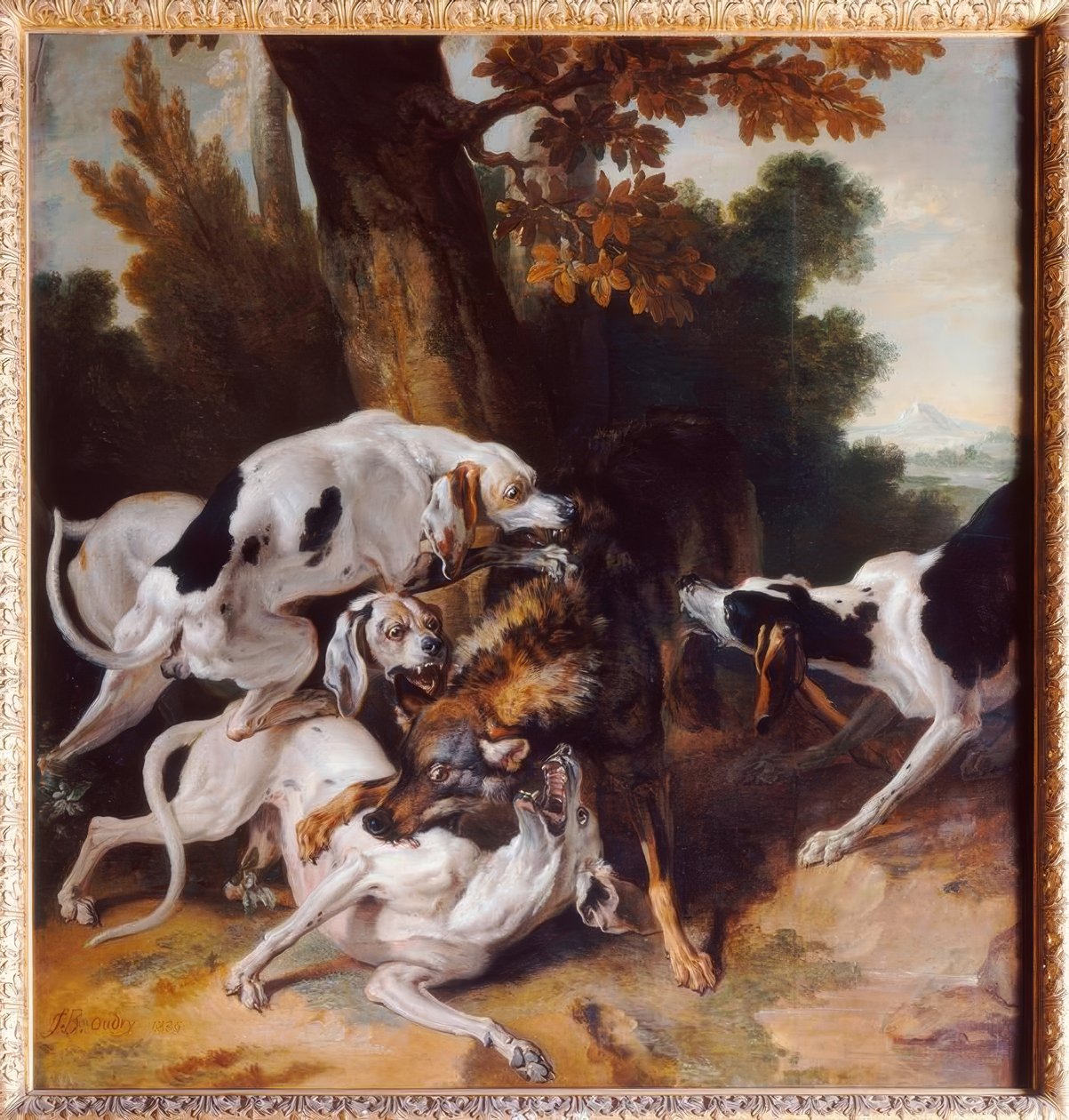 L’hallali du loup - Jean Baptiste Oudry