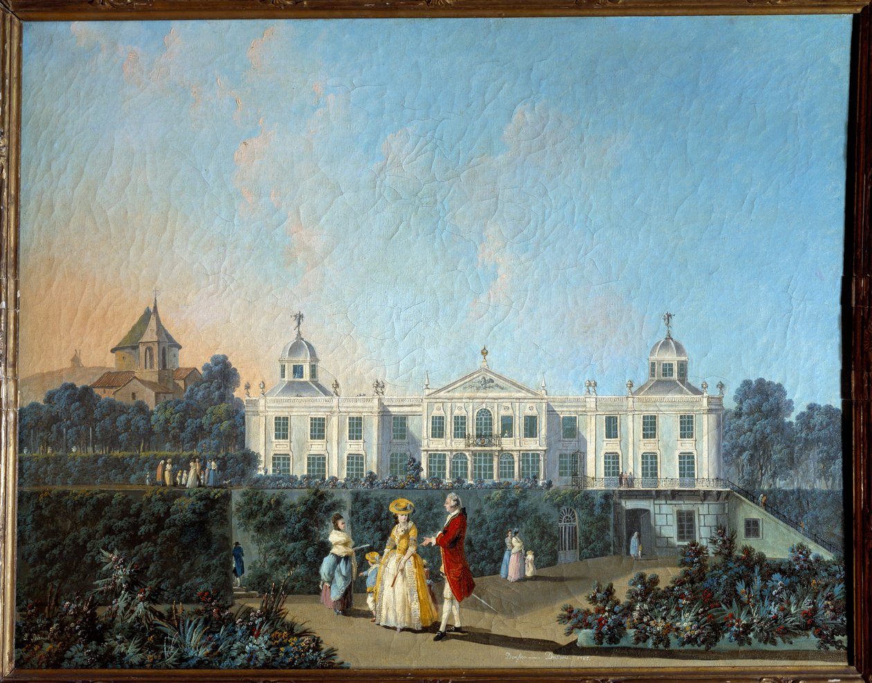 Vue des jardins de Benfica à Lisbonne - Jean Baptiste Pillement