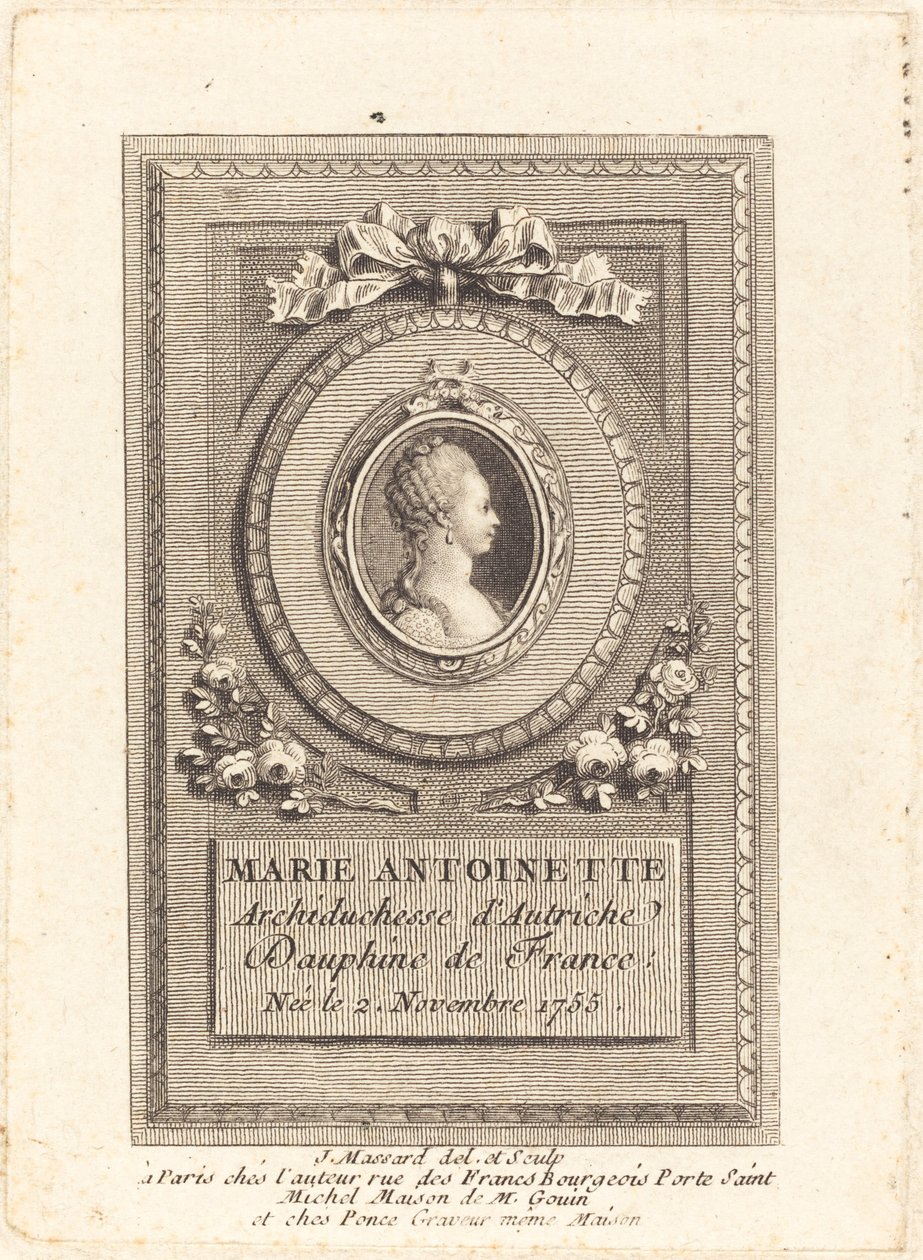 Marie-Antoinette - Jean Baptiste Raphael Urbain Massard