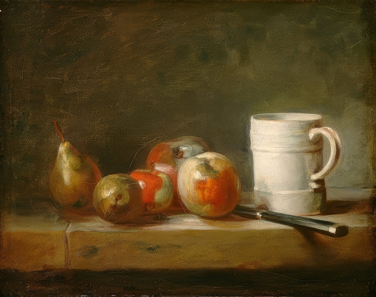 Nature morte avec tasse blanche. Vers 1764 - Jean-Baptiste Simeon Chardin