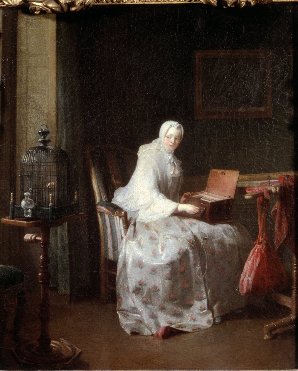 Le canari ou femme variant ses amusements - Jean Baptiste Simeon Chardin