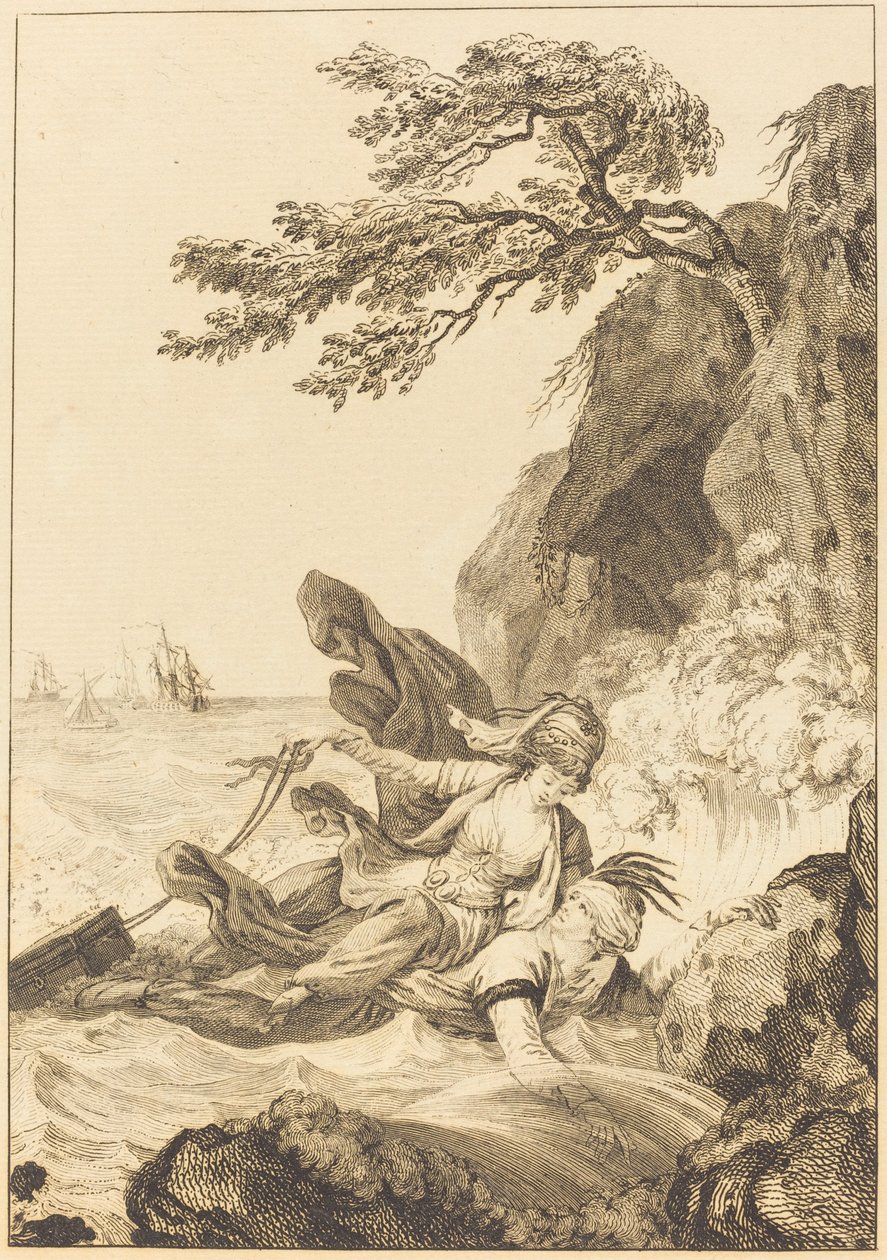 La fiancée du roi de Garbe : La cassette - Jean Baptiste Tilliard after Charles Monnet
