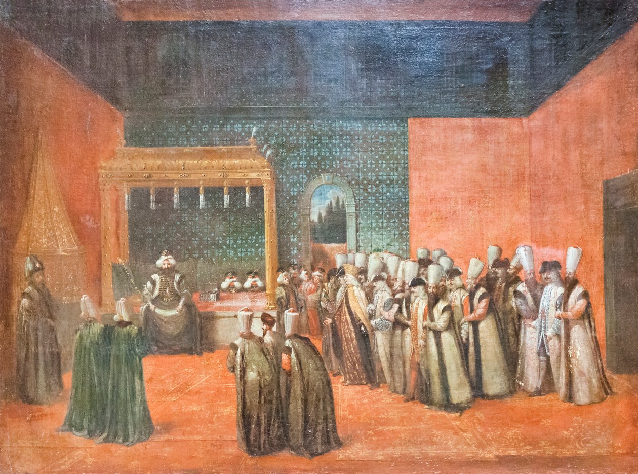 Le sultan Ahmed III recevant un ambassadeur européen, vers 1725 - Jean Baptiste Vanmour