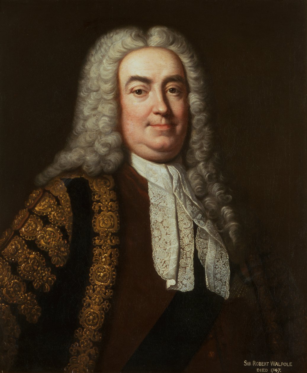 Portrait de Sir Robert Walpole, vers 1740 - Jean Baptiste van (studio of) Loo