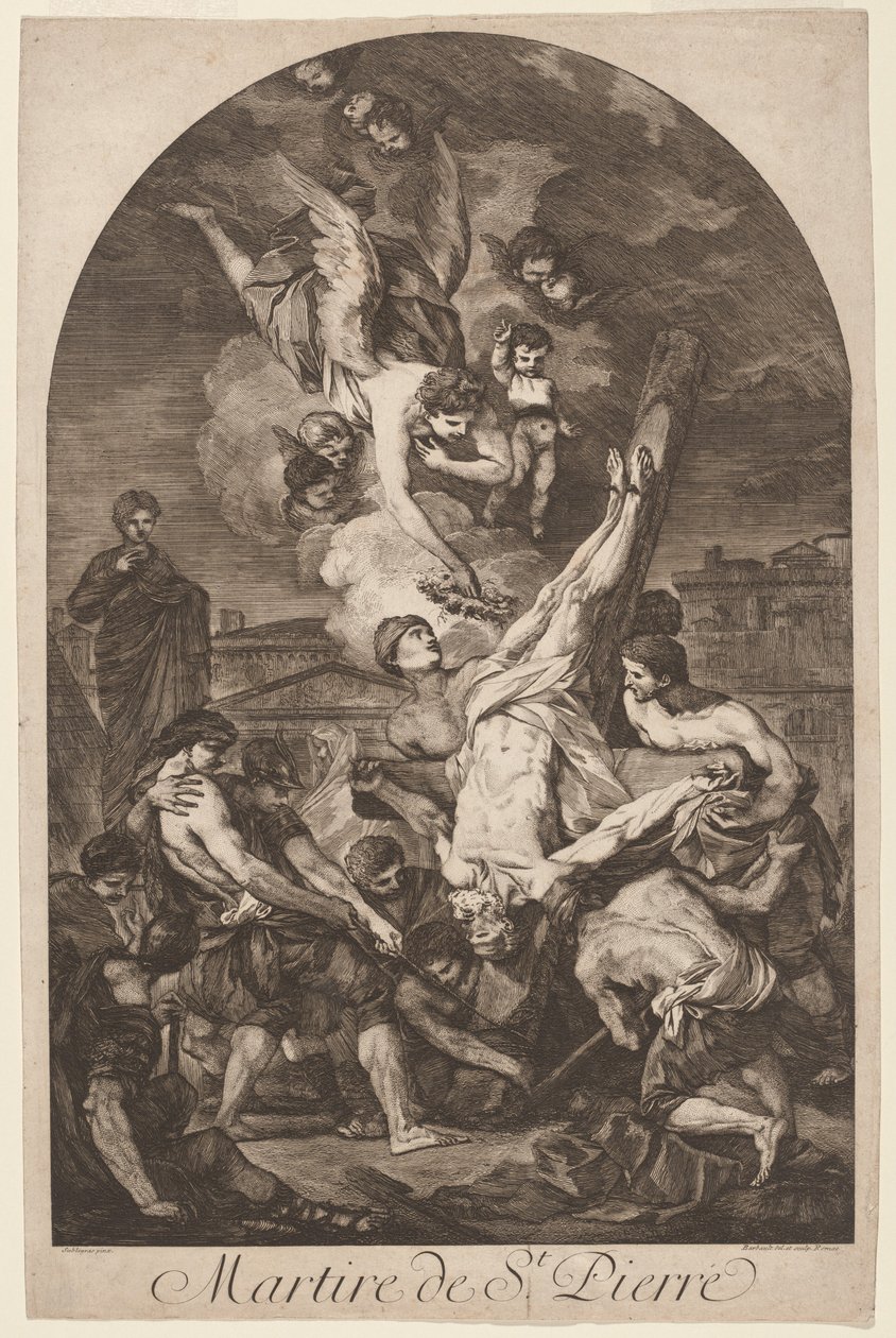 Le martyre de Saint Pierre - Jean Barbault