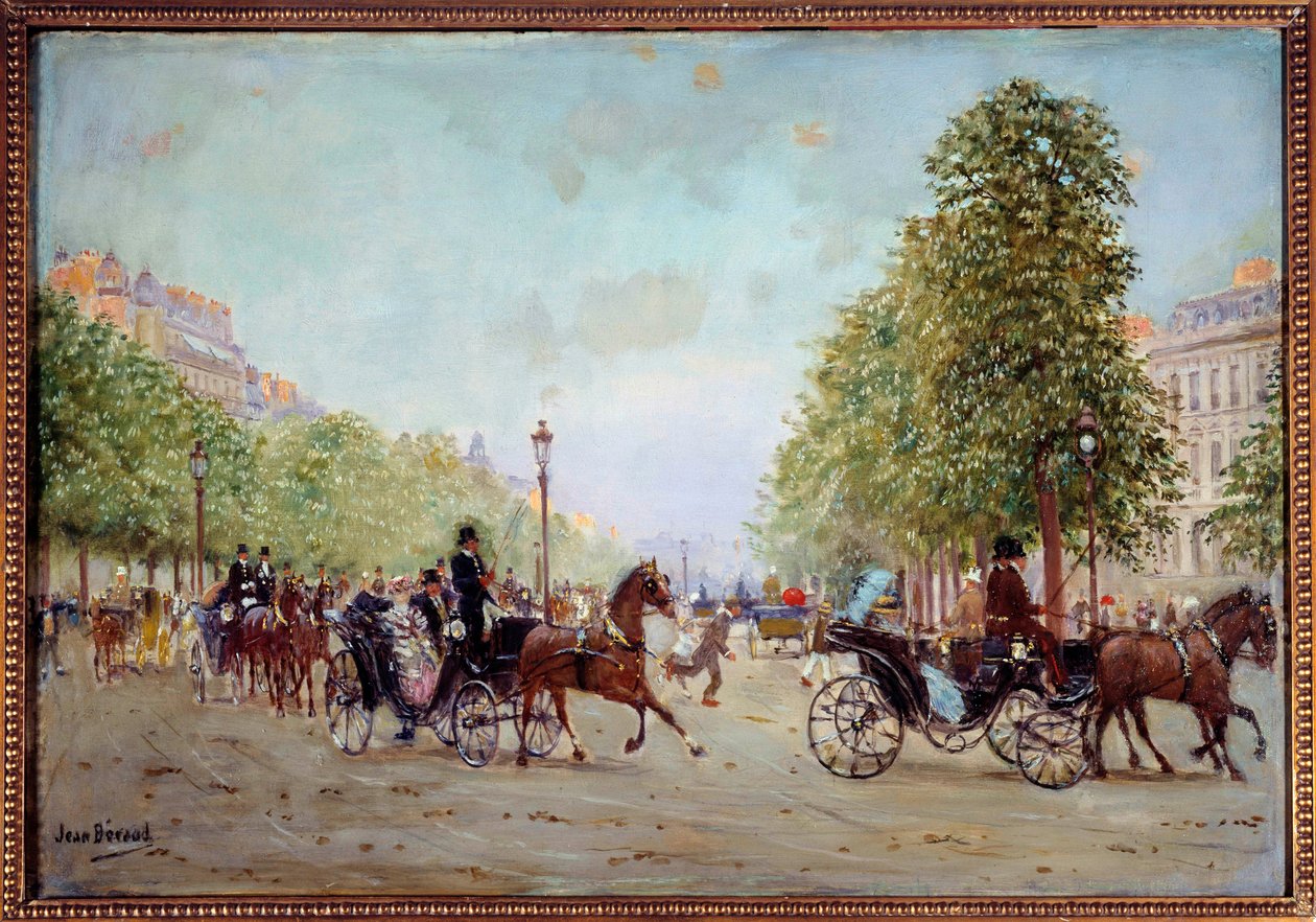 La promenade aux Champs-Élysées - Jean Beraud