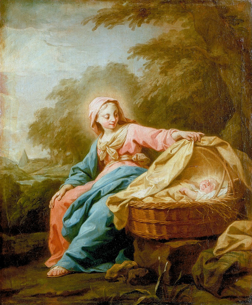 Repos pendant la fuite en Égypte, 1756 - Jean Bernard Restout