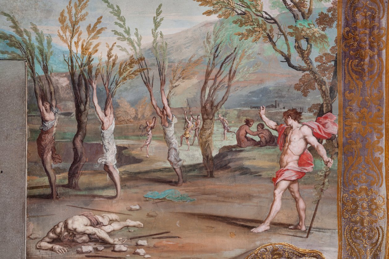 Bacchus transforme les Bacchantes en arbres, coupables d