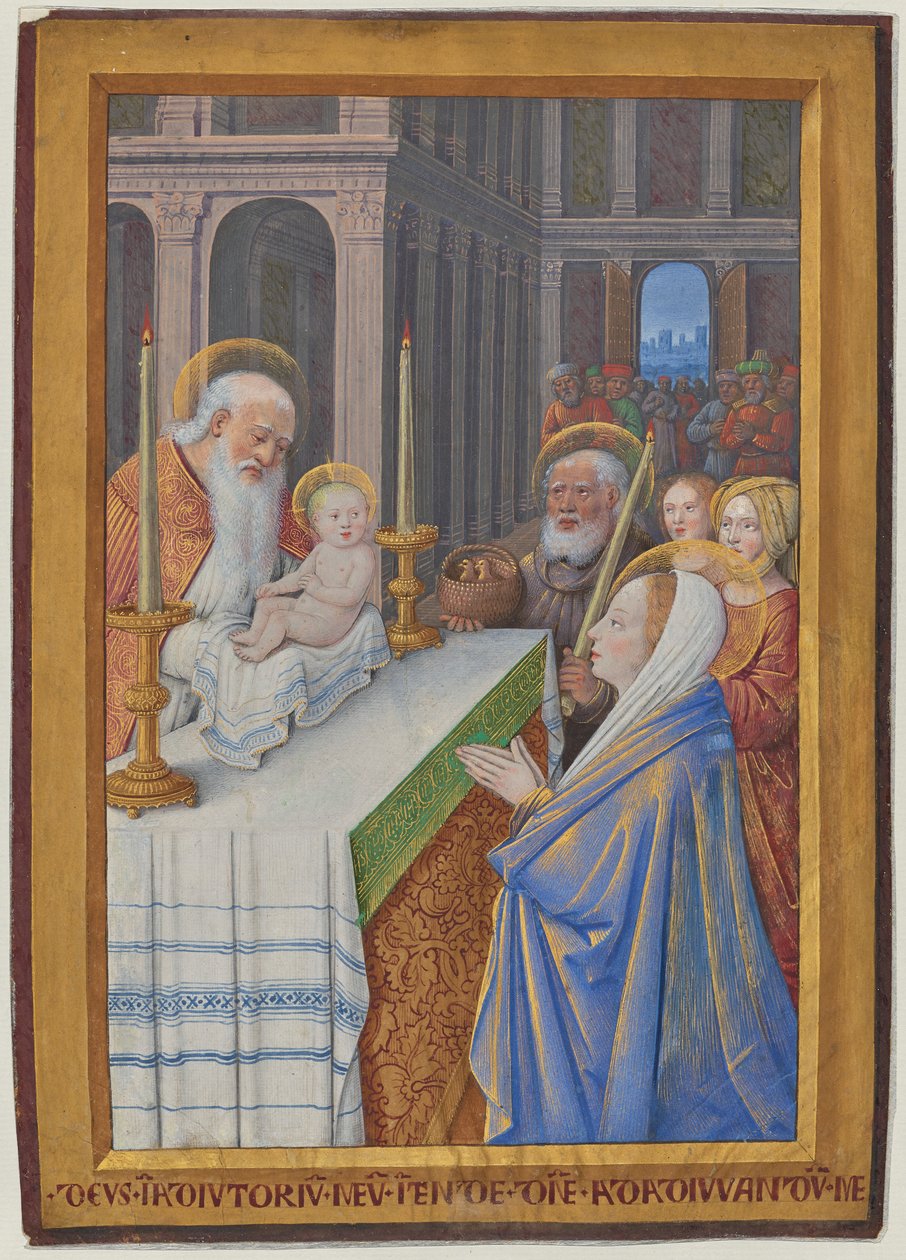 Die Darstellung im Tempel - Jean Bourdichon