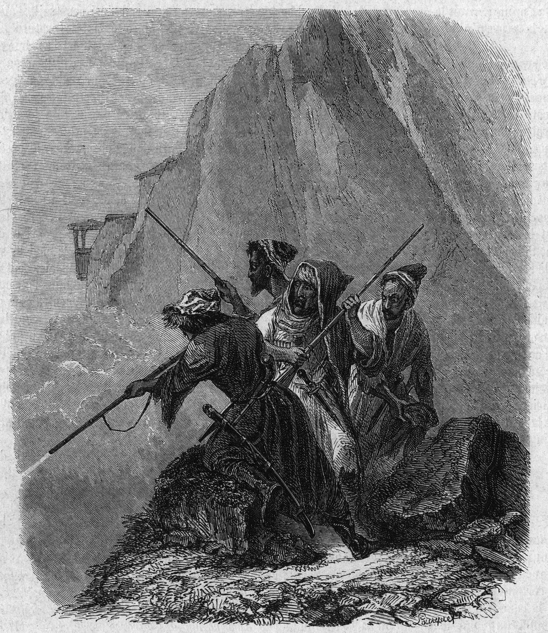 Soldats circassiens (une région du Caucase) - Jean Charles Pauquet