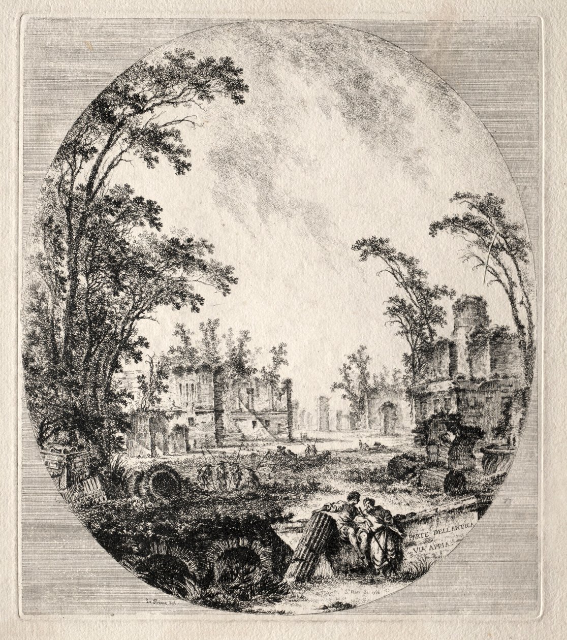 Partie de la vieille voie Appienne - Jean Claude Richard de Saint Non