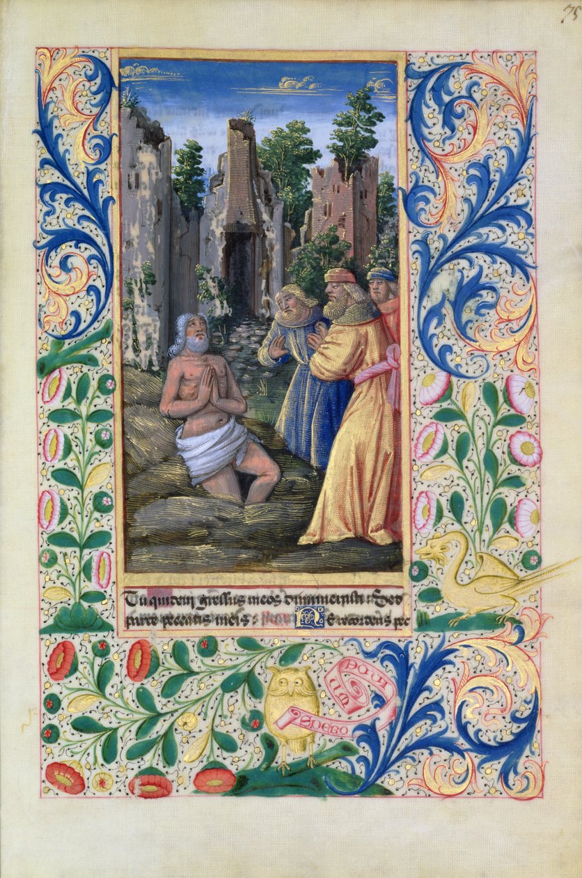 Ms Lat. Q.v.I.126 Scène de baptême, des Heures de Louis d