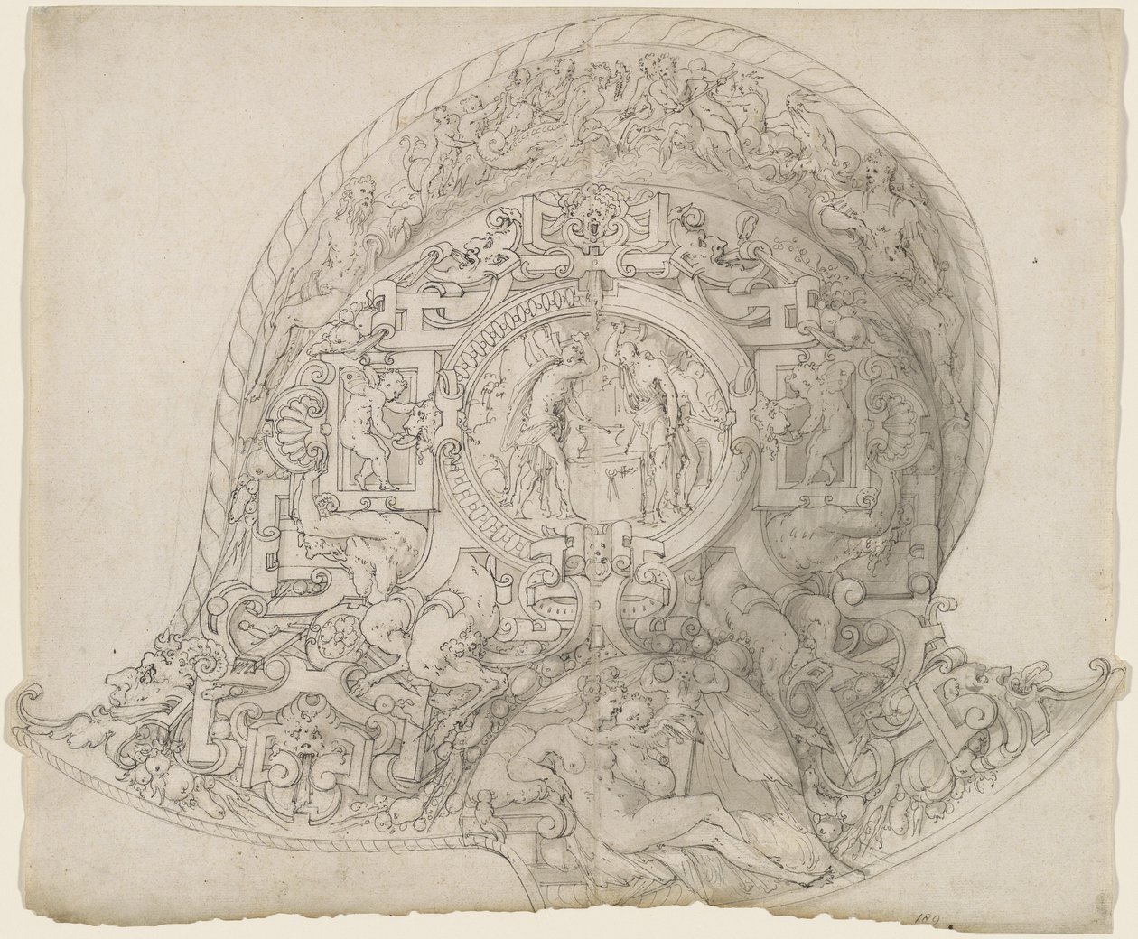 Conception pour un casque de burgonet - Jean Cousin the Elder