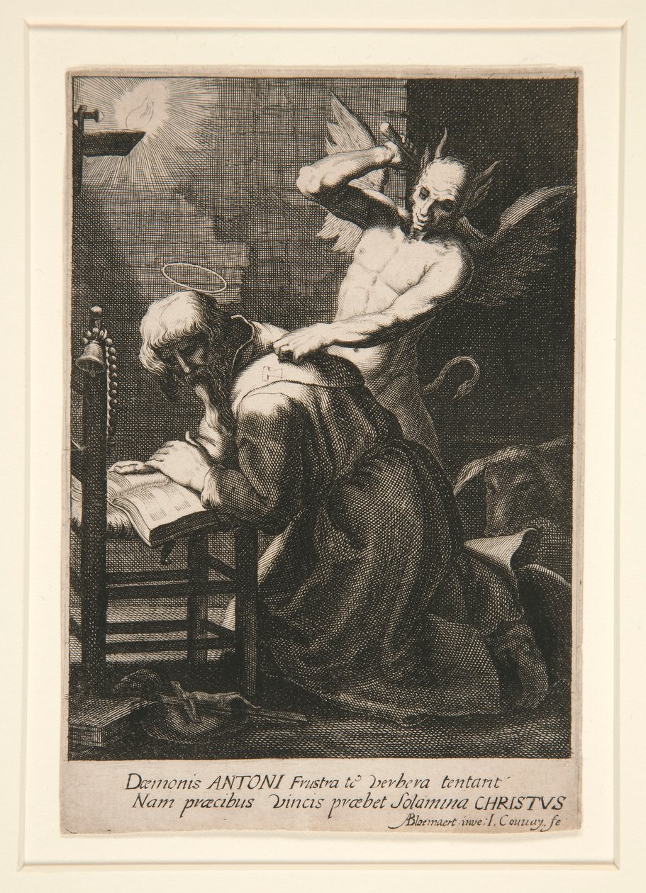 Saint Antoine et un démon - Jean Couvay