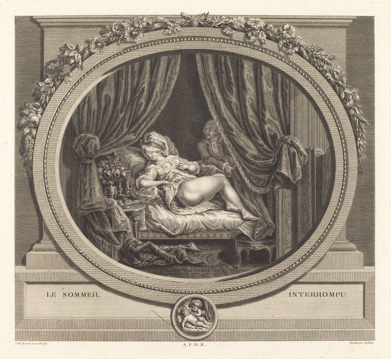 Le sommeil interrompu - Jean Dambrun after François Marie Isidore Queverdo