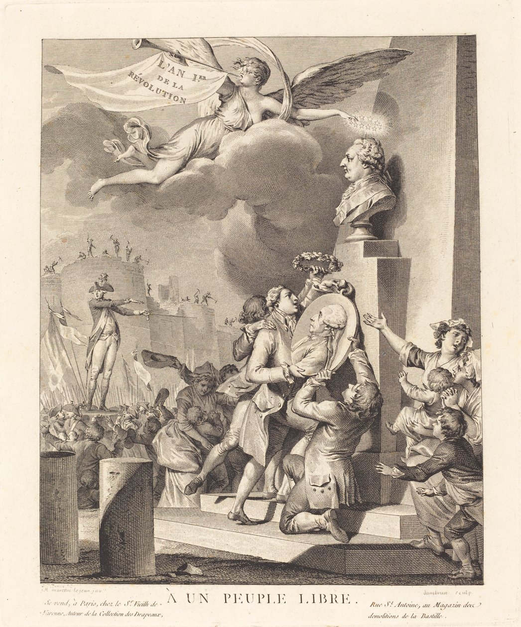 À un peuple libre - Jean Dambrun after Jean Michel Moreau