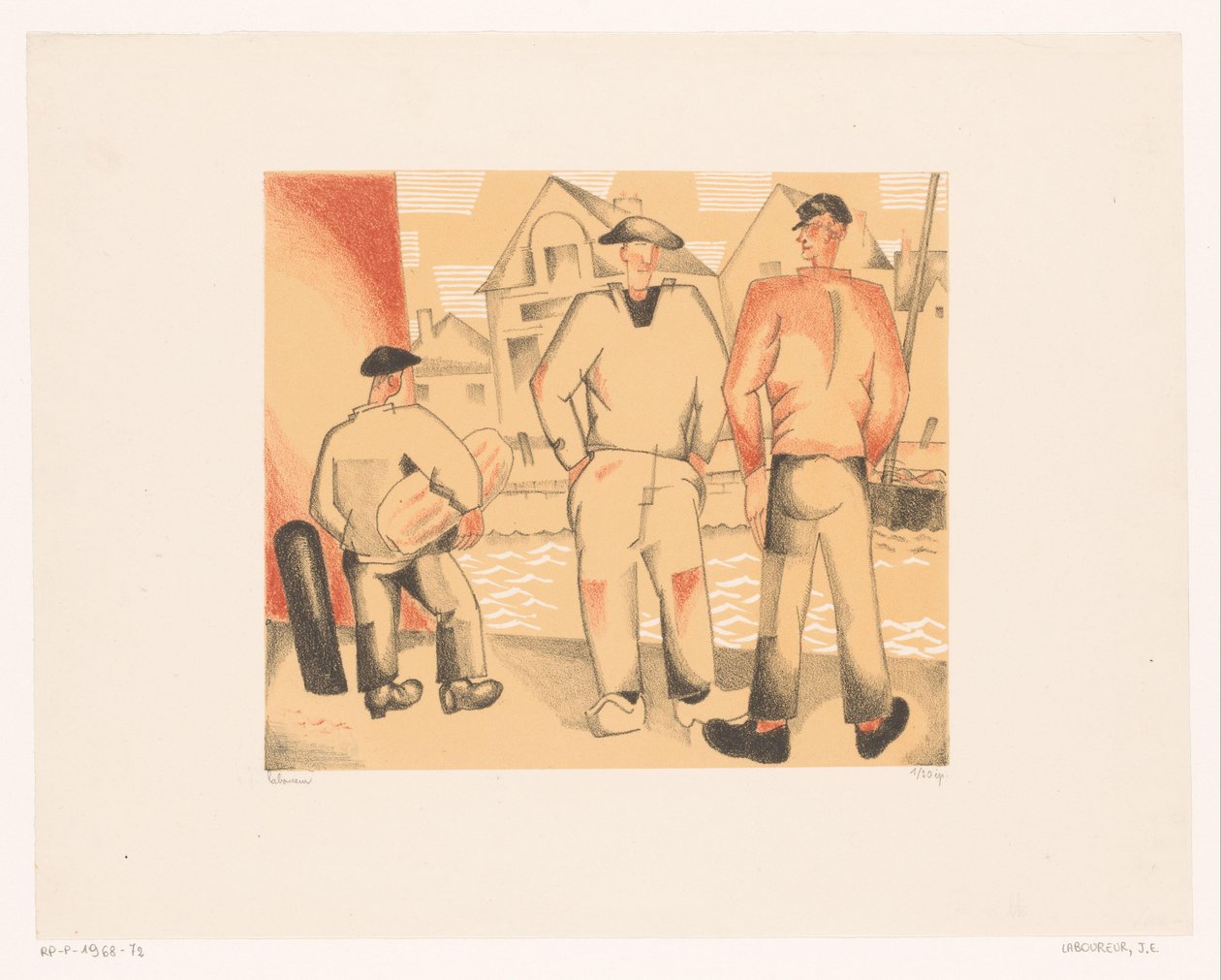 Les pêcheurs et le mousse - Jean Emile Laboureur
