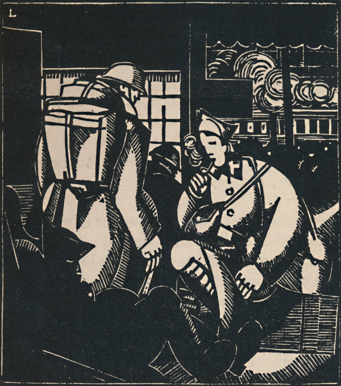Les Soldats à la Gare, 1919 - Jean Emile Laboureur