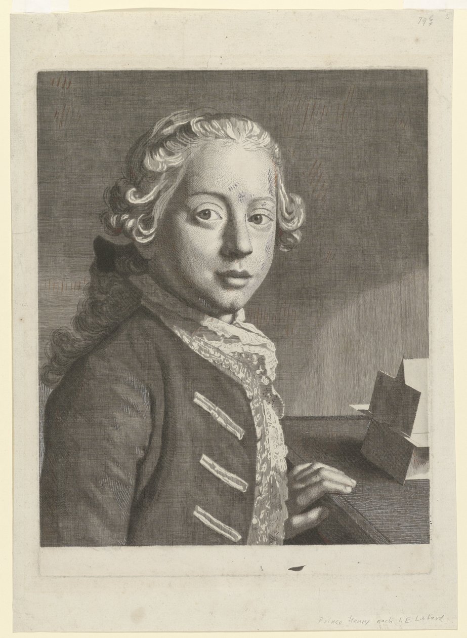 Portrait de Henry Frederick, Duc de Cumberland - Jean Etienne Liotard (attributed to)