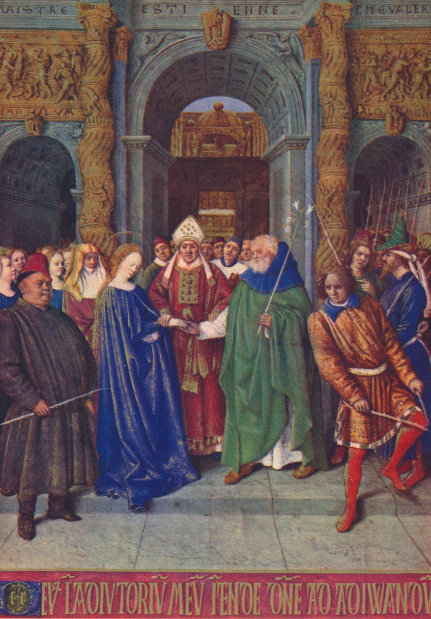 Le Mariage de la Vierge, vers 1455, 1939 - Jean Fouquet