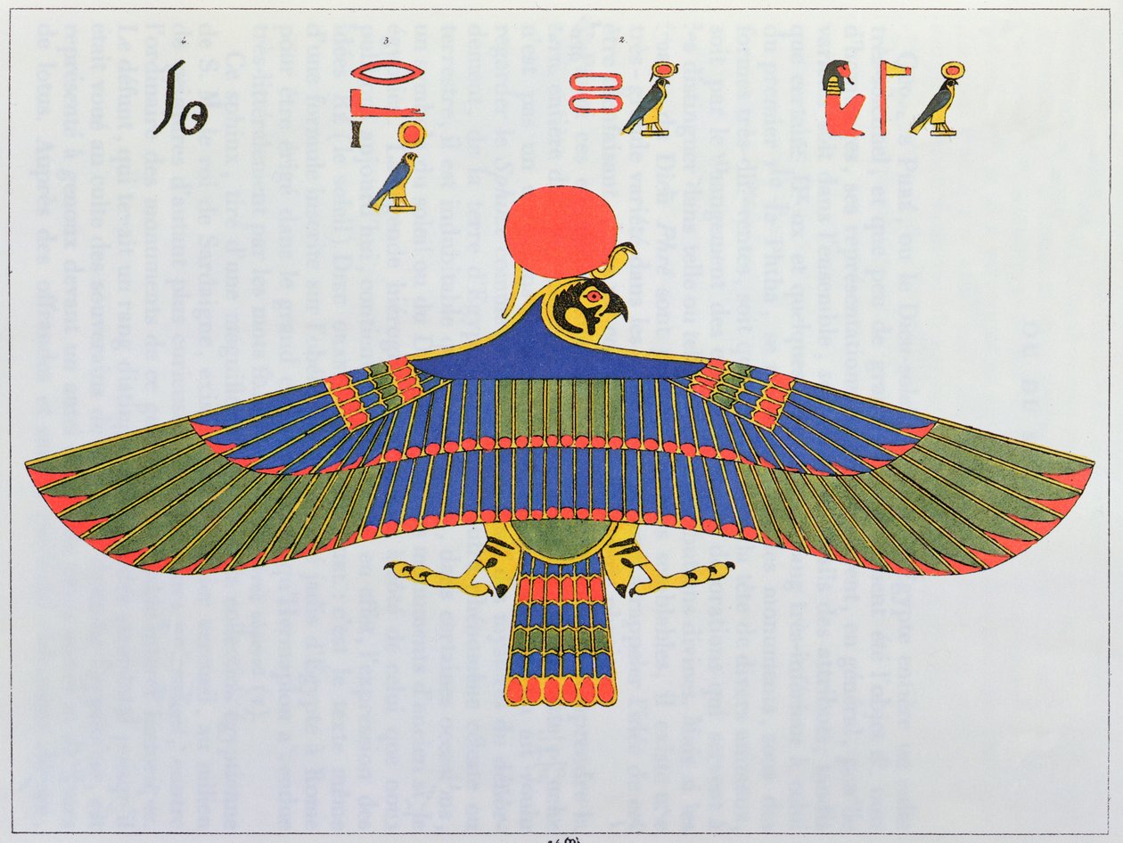 Le dieu Horus représenté sous la forme d