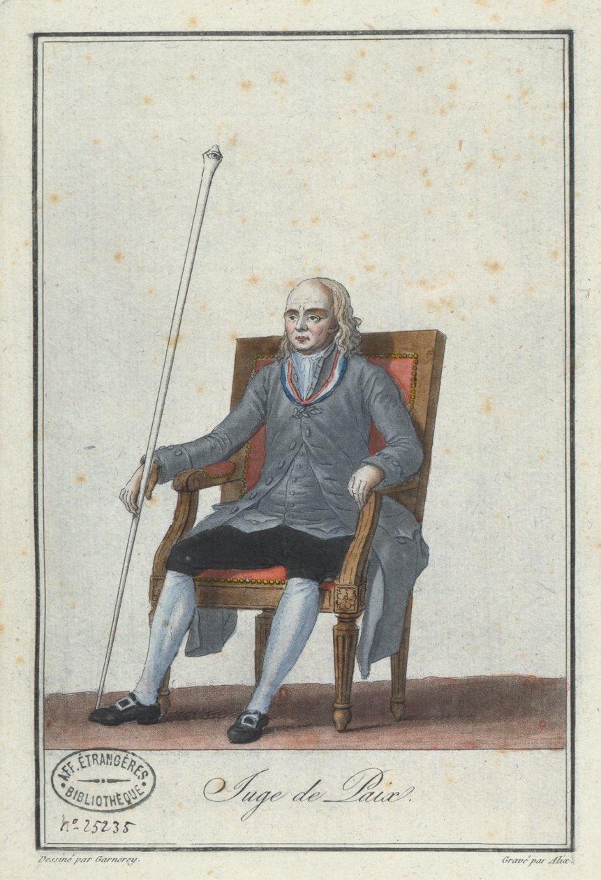 Justice de paix, gravé par Alix, d