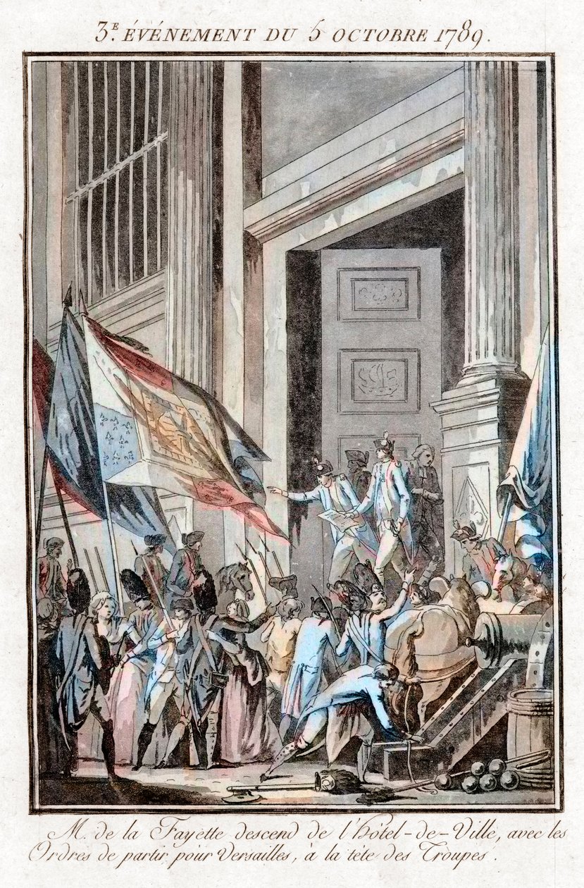 Révolution française - La Fayette quittant l