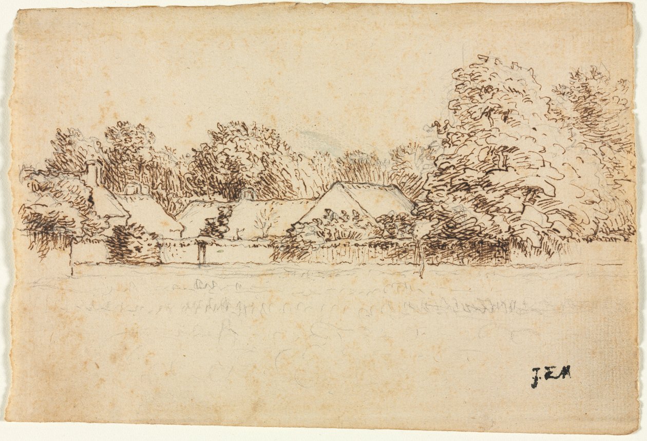 Cottages - Jean-Francois Millet