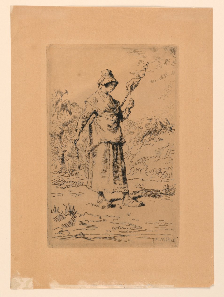 La Fileuse - Jean Francois Millet