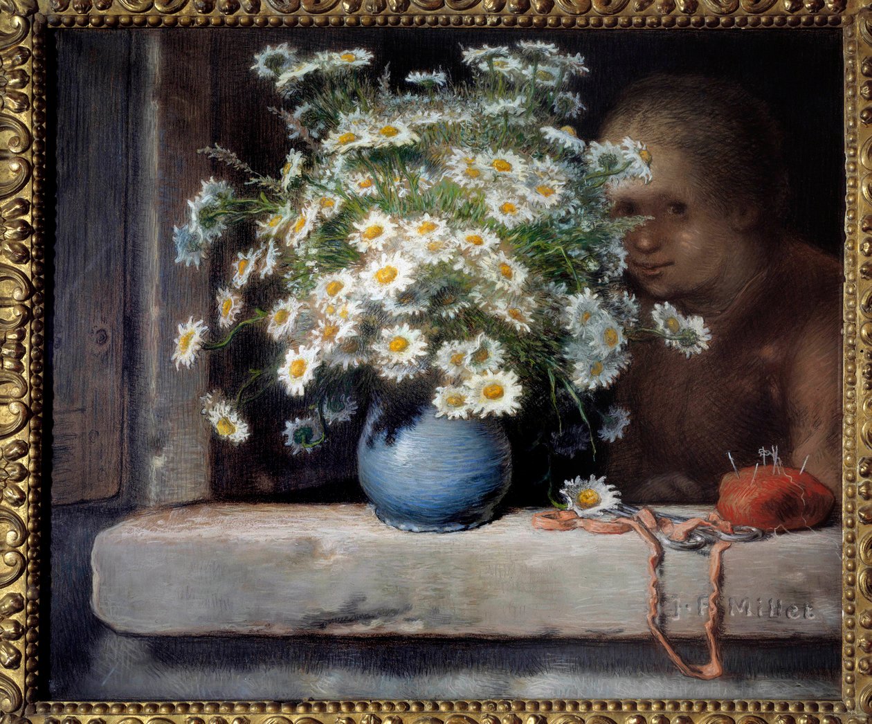 Le bouquet de marguerites - Jean-Francois Millet