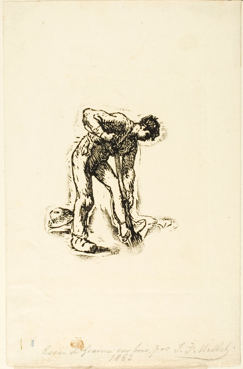 Paysanne creusant - Jean Francois Millet