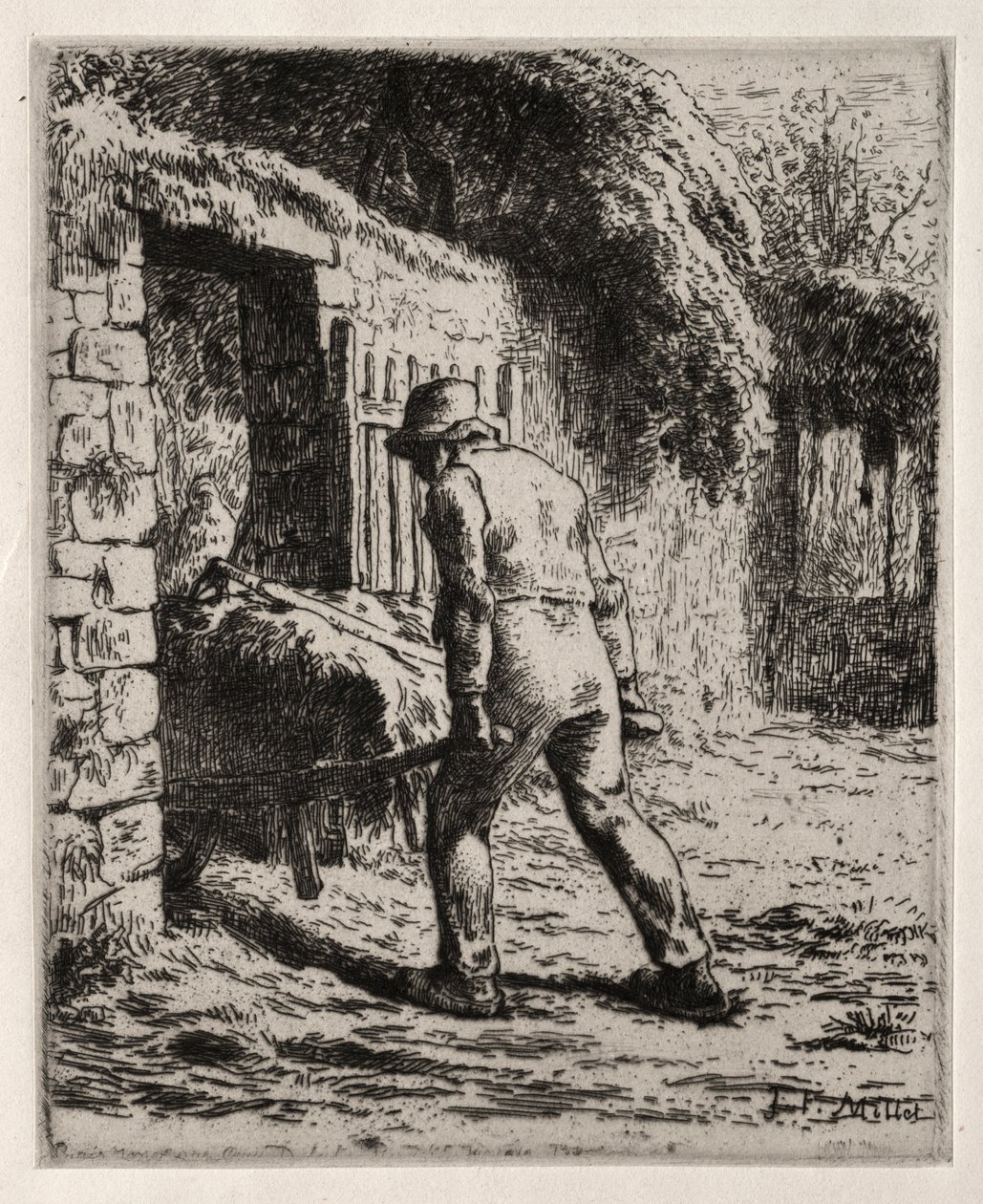 Paysanne revenant du tas de fumier - Jean Francois Millet