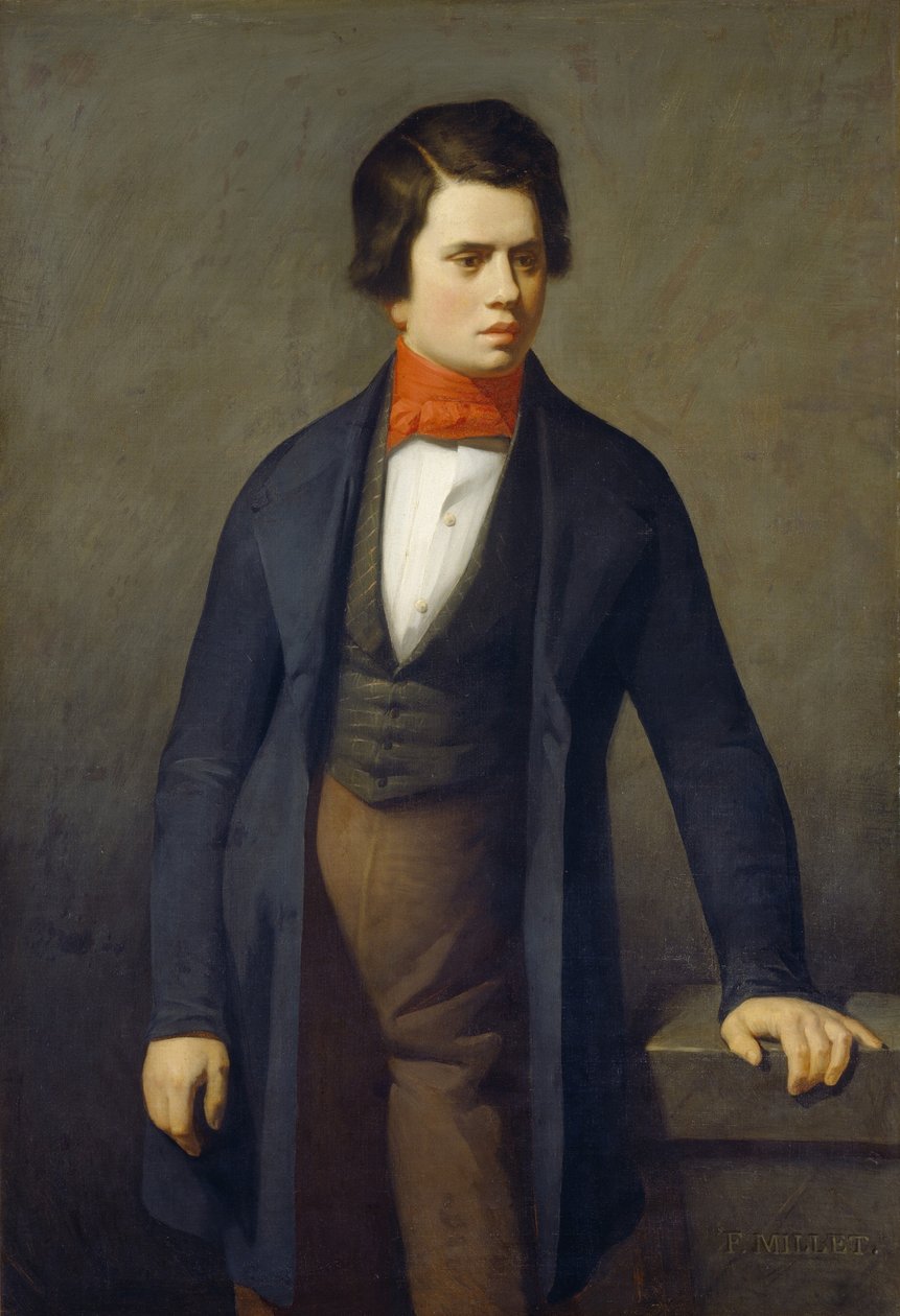 Portrait de Leconte de Lisle 1818-1894 - Jean Francois Millet