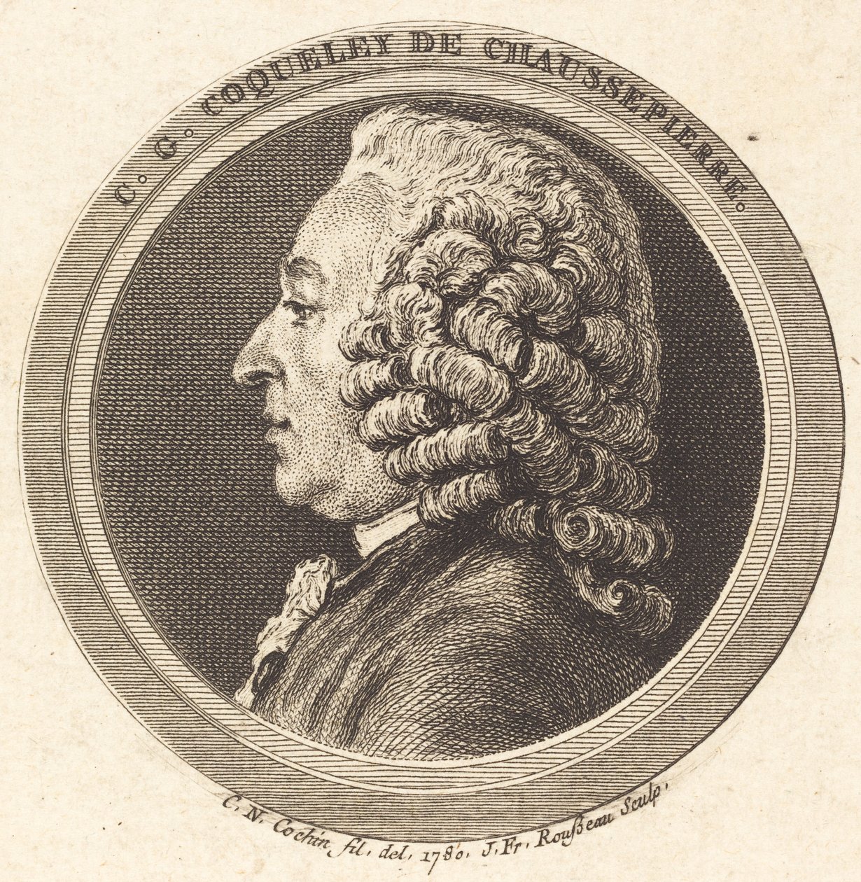 Charles-Georges Coqueley de Chaussepierre - Jean Francois Rousseau after Charles Nicolas Cochin II