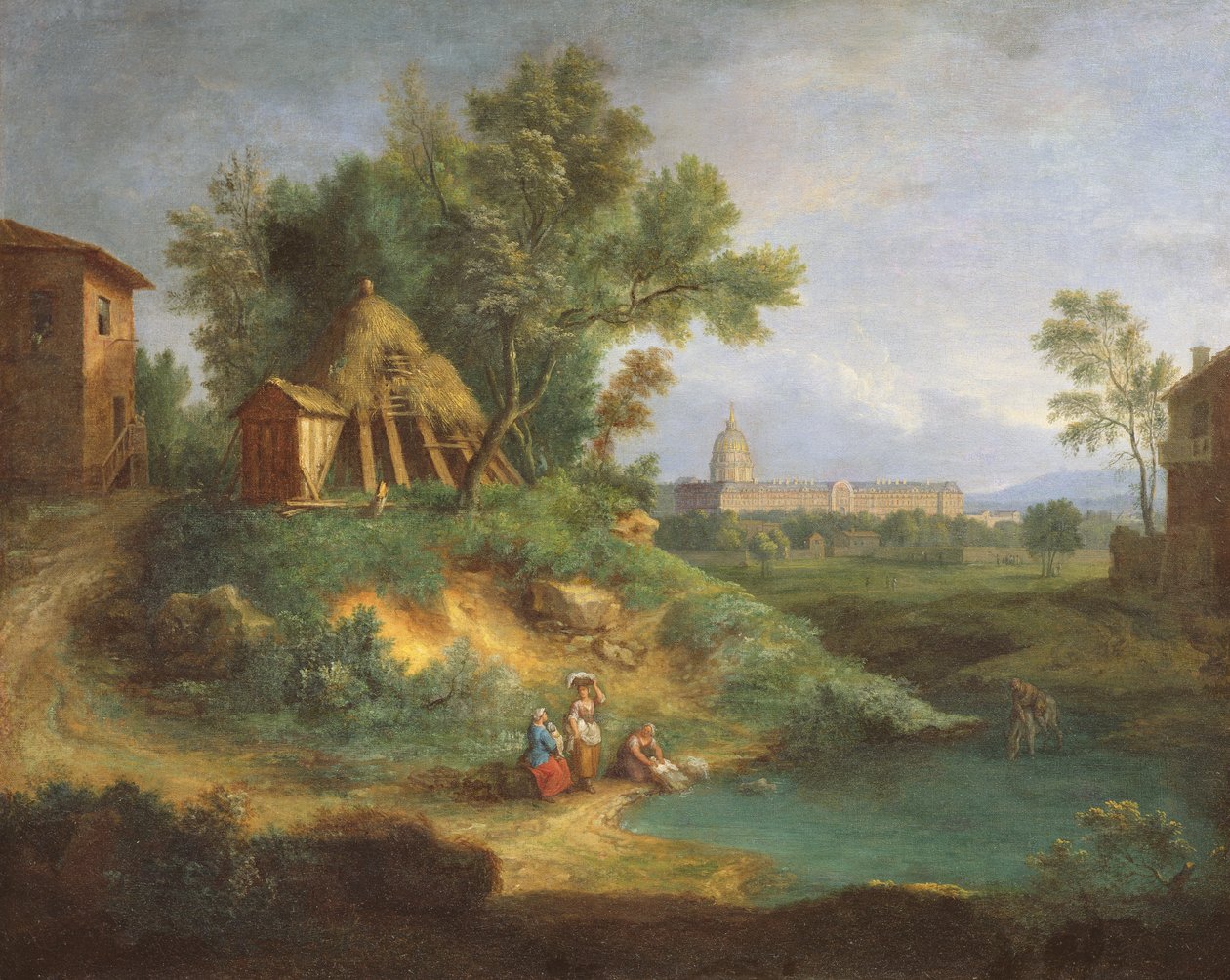 Hôtel des Invalides, vue de la Grenouillère - Jean-Francois, the Younger Millet