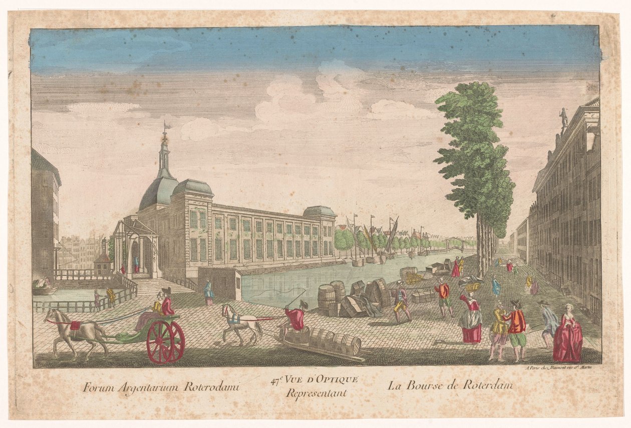 Vue de la Bourse de Rotterdam - Jean François Daumont