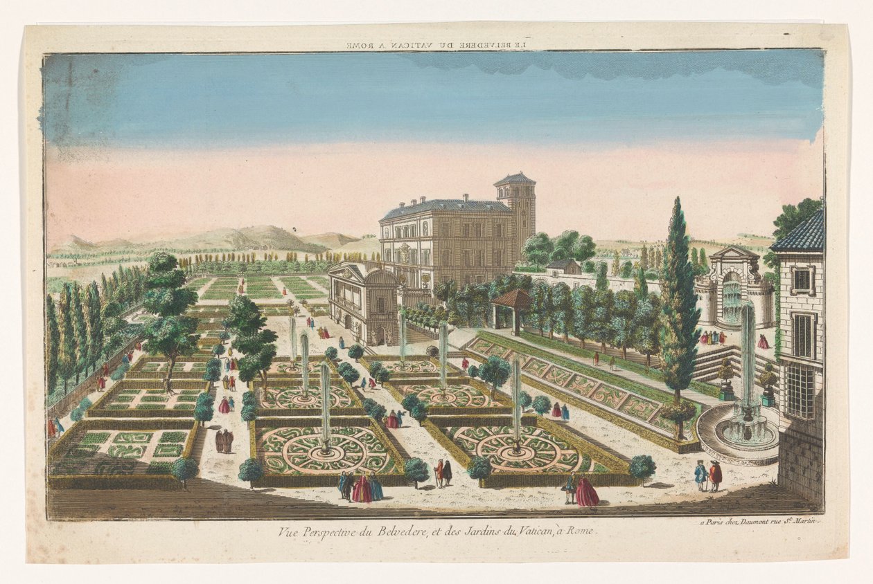 Vue des jardins du Vatican à la Cité du Vatican - Jean François Daumont