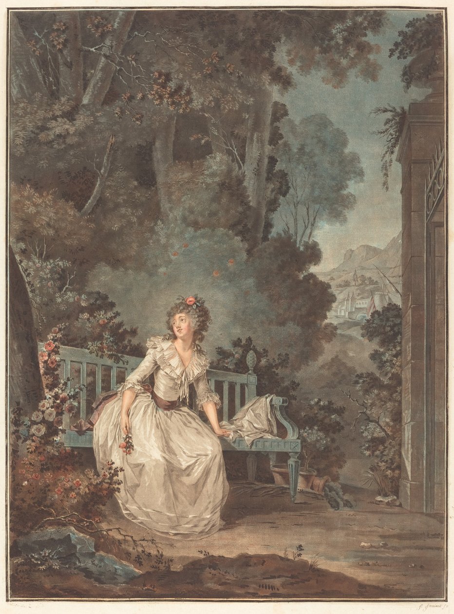 Nina, ou La Folle par amour - Jean François Janinet after Claude Hoin
