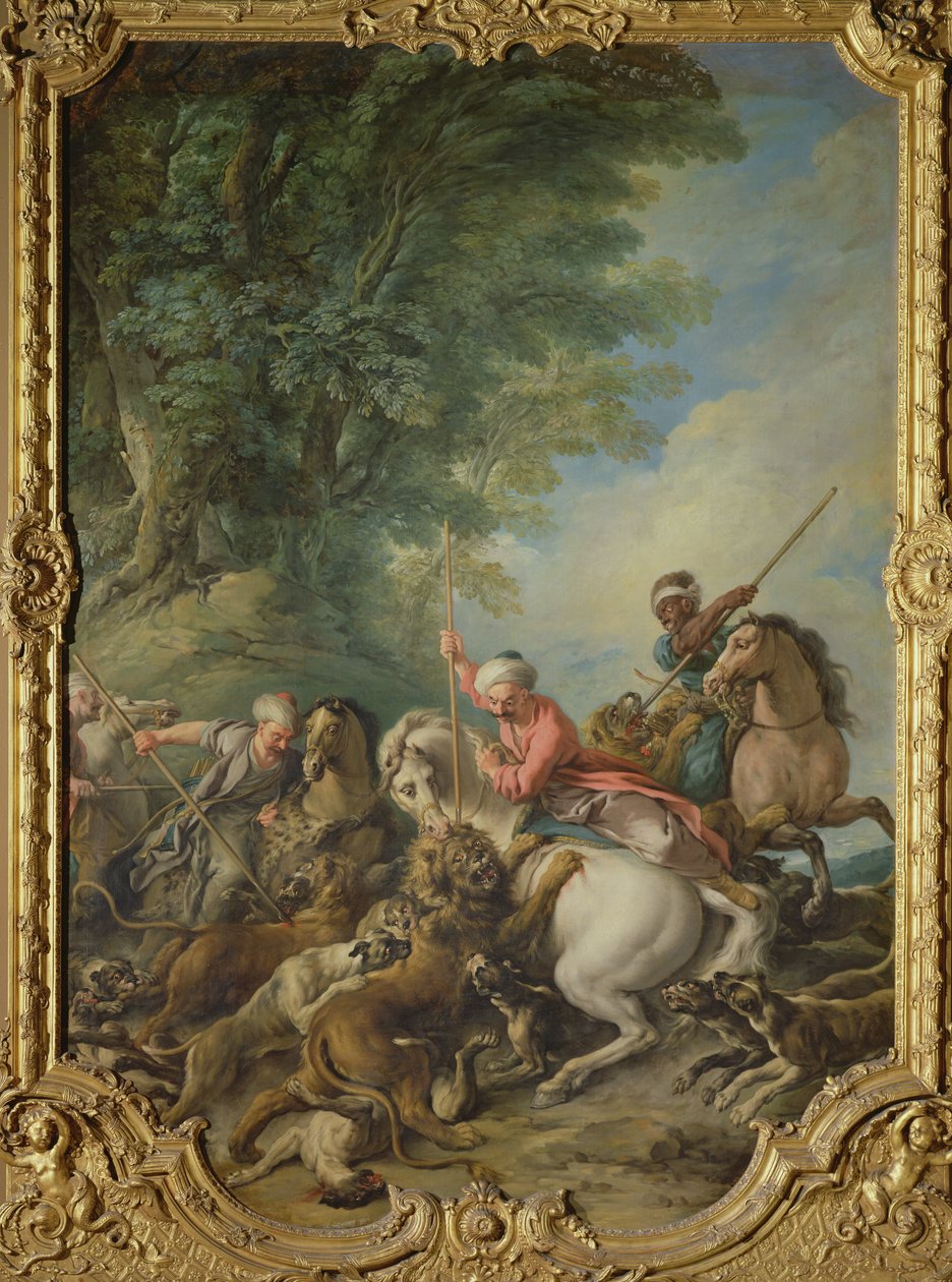Les Turcs chassant les lions - Jean François de Troy