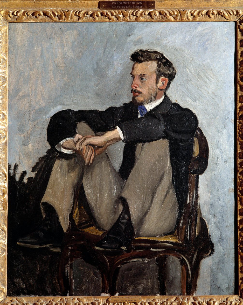 Portrait du peintre Pierre Auguste Renoir - Jean Frederic Bazille