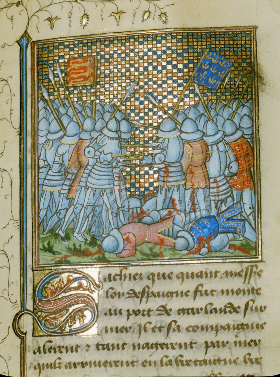 Bataille entre Français et Anglais sur la côte bretonne ... - Jean Froissart