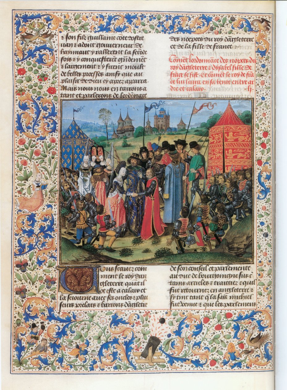Le roi de France Charles VI donne sa fille Isabelle à son cousin anglais Richard II ... - Jean Froissart