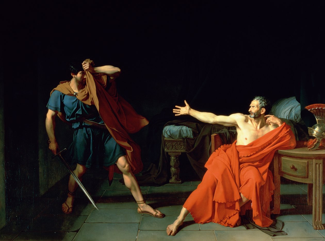 French: Marius prisonnier à Minturnes Marius at Minturnae - Jean Germain Drouais