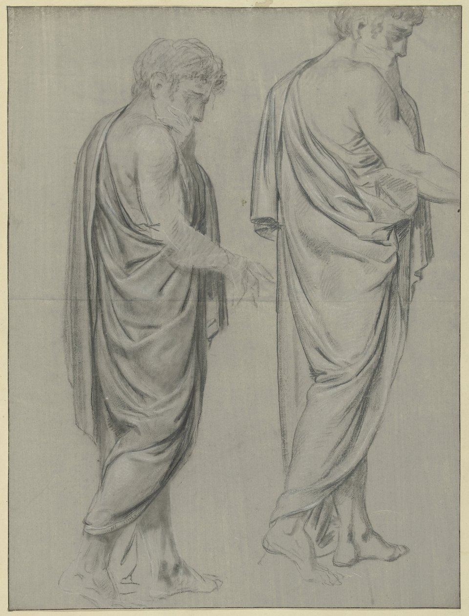 Deux études de draperie d