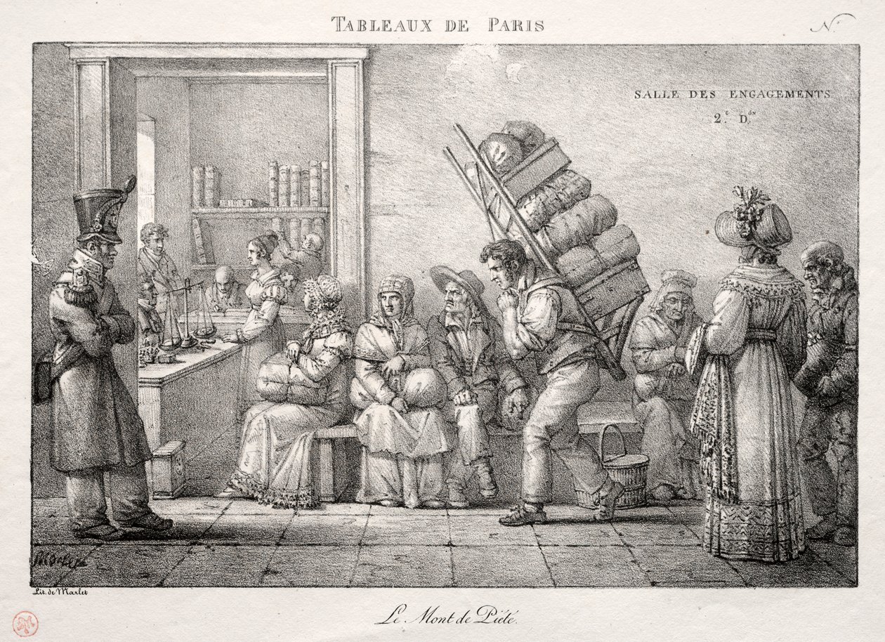 Scènes de Paris : Le Mont-de-Piété - Jean Henri Marlet