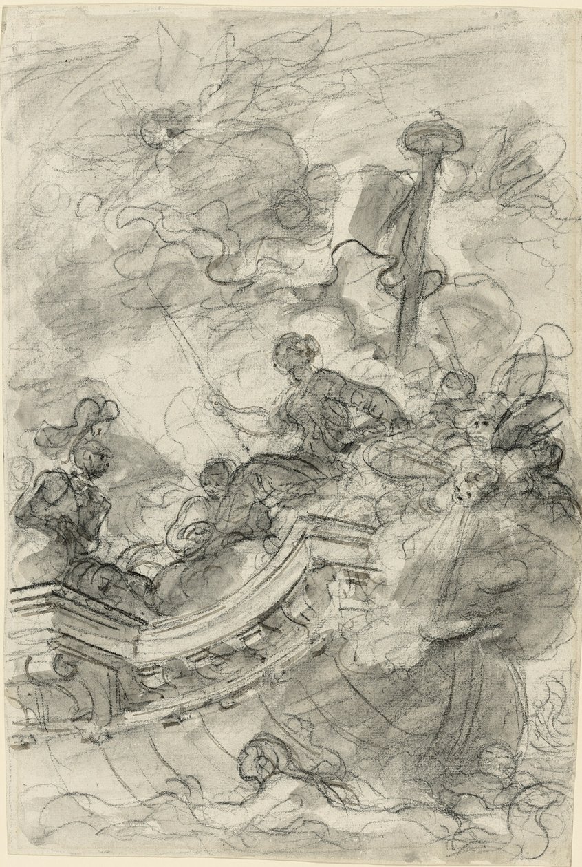 Astolfo navigue avec Andronica et Sofrosina - Jean Honore Fragonard