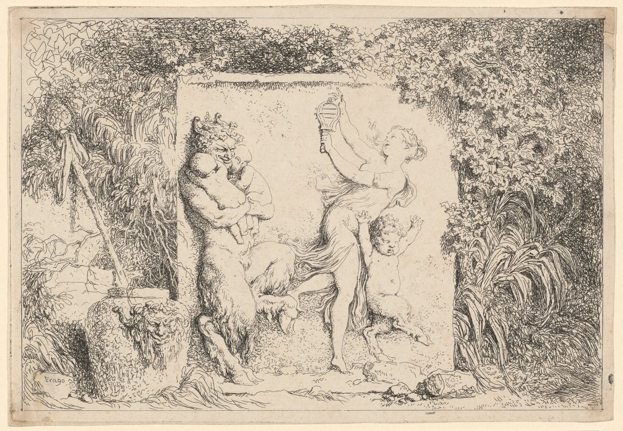 Danse des satyres - Jean Honore Fragonard