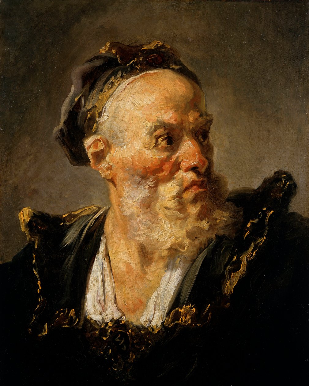 Tête de vieil homme - Jean Honore Fragonard