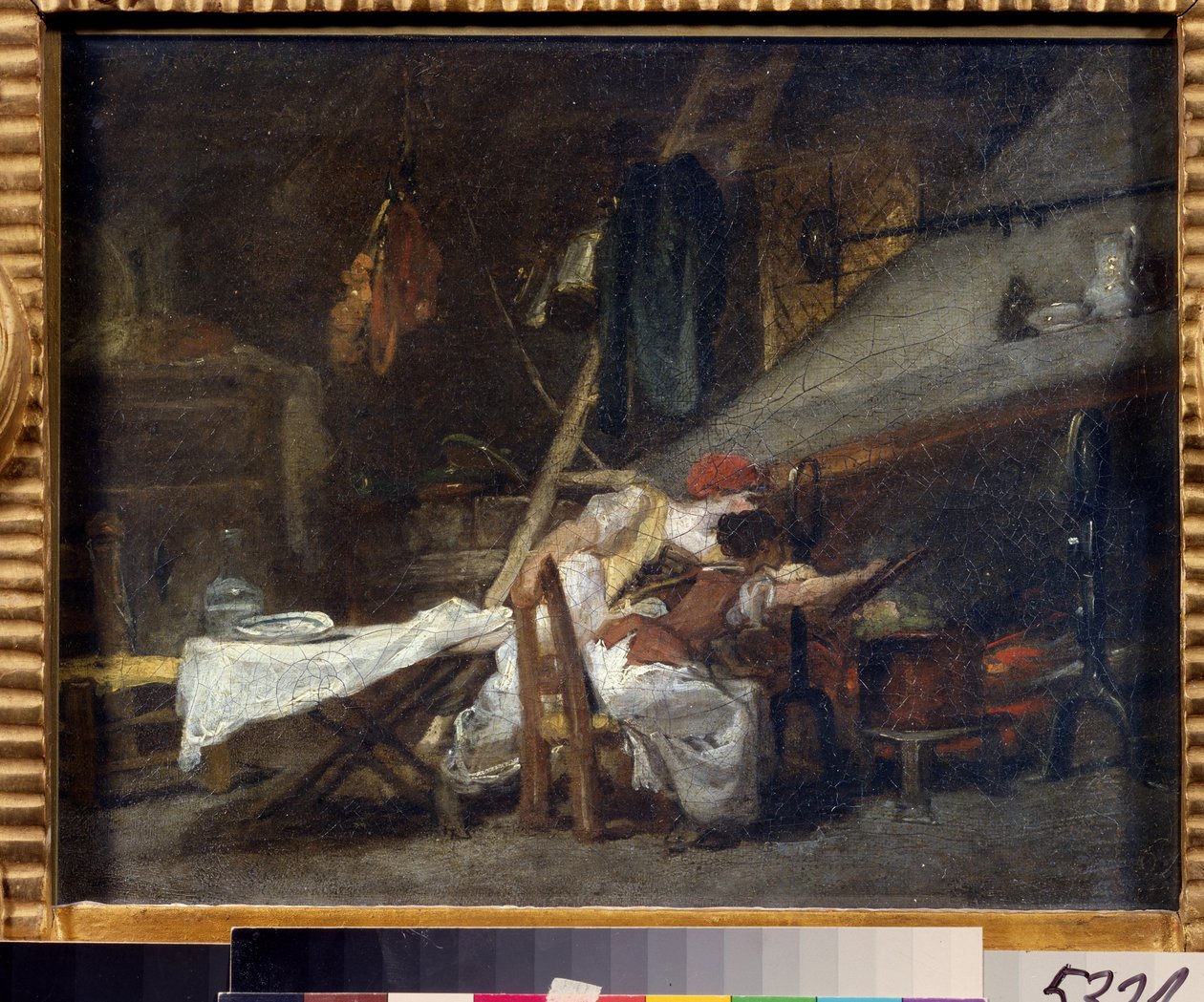Près du poêle - Jean Honore Fragonard