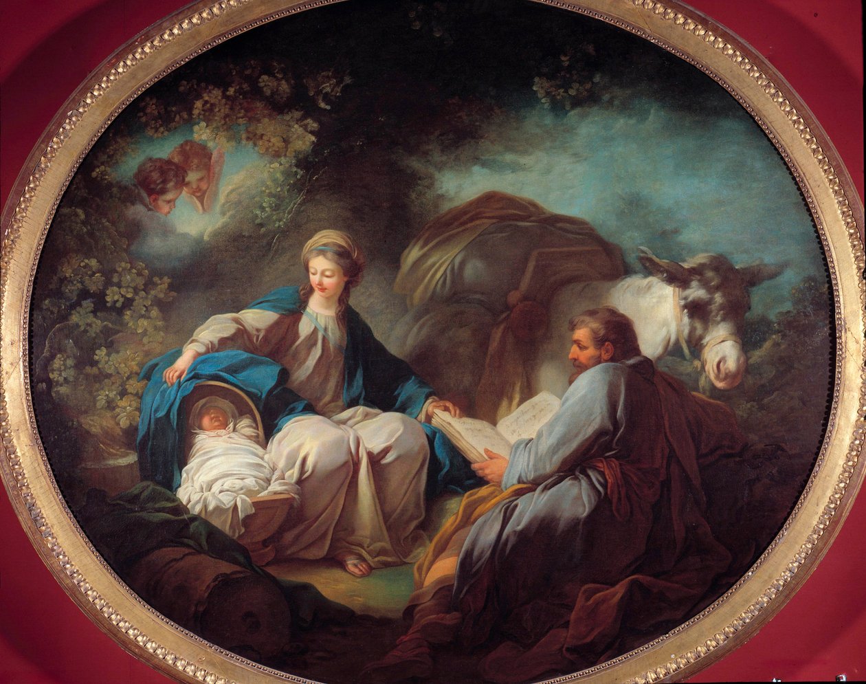 Repos pendant la fuite en Égypte - Jean Honore Fragonard